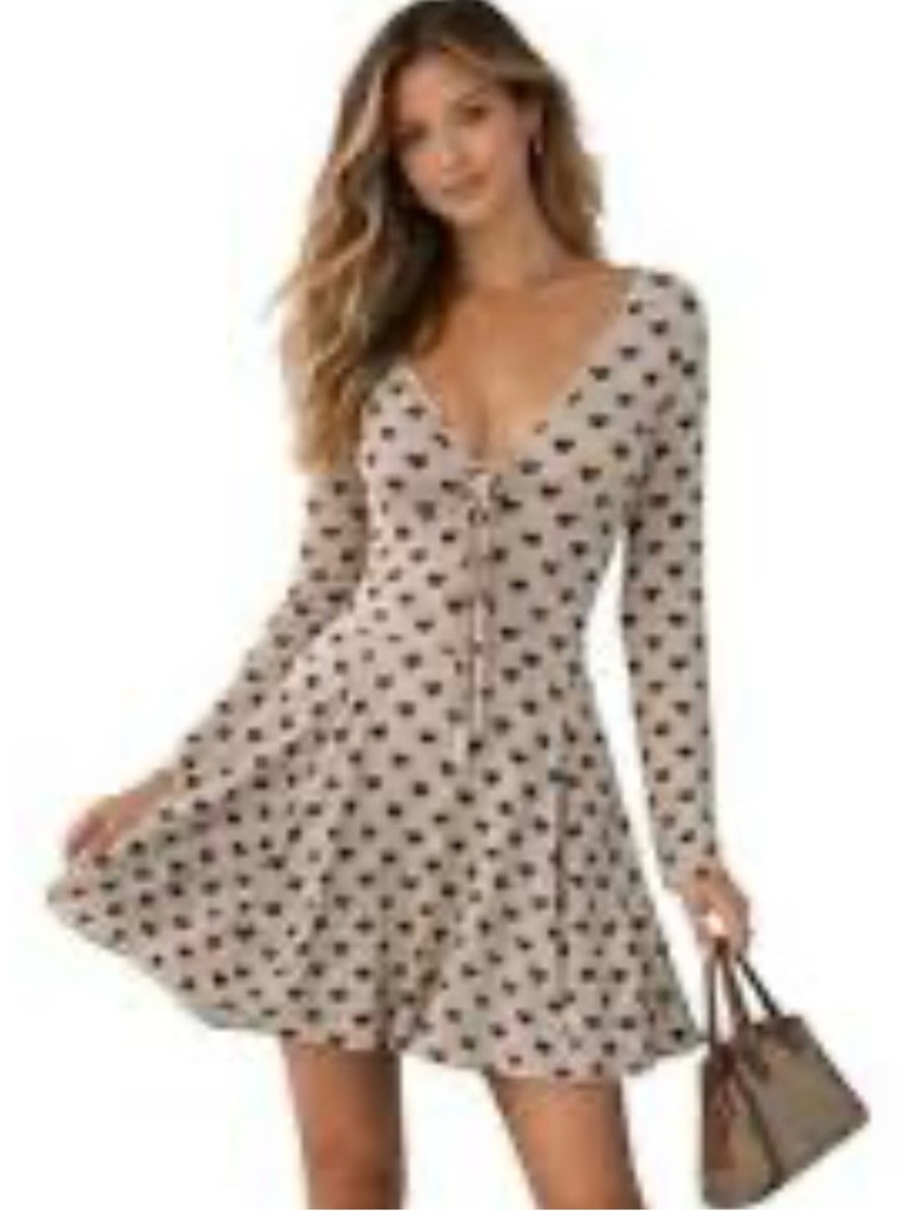 NWT Free People Sway With Me Flocked Mini Dress